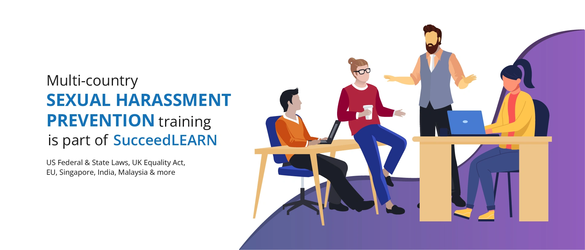 SucceedLEARN 2 SucceedLEARN-sexual-harassment-prevention-training-session-briefing-US-Federal-_-State-Laws_-UK-Equality