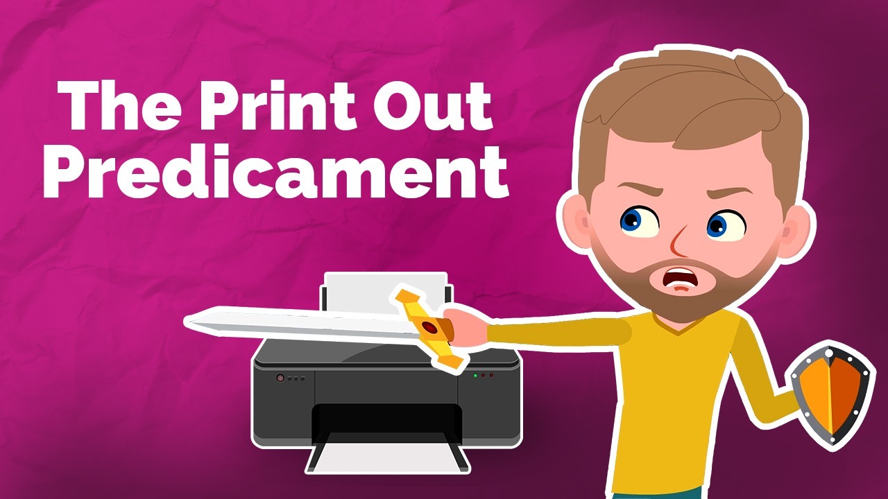 The Print out predicament explaining the risks
of unattended confidential printouts