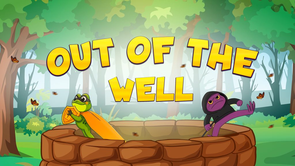 S-Play 5 SucceedLEARN's Out of the Well security awareness game featuring a hacker frog challenge.