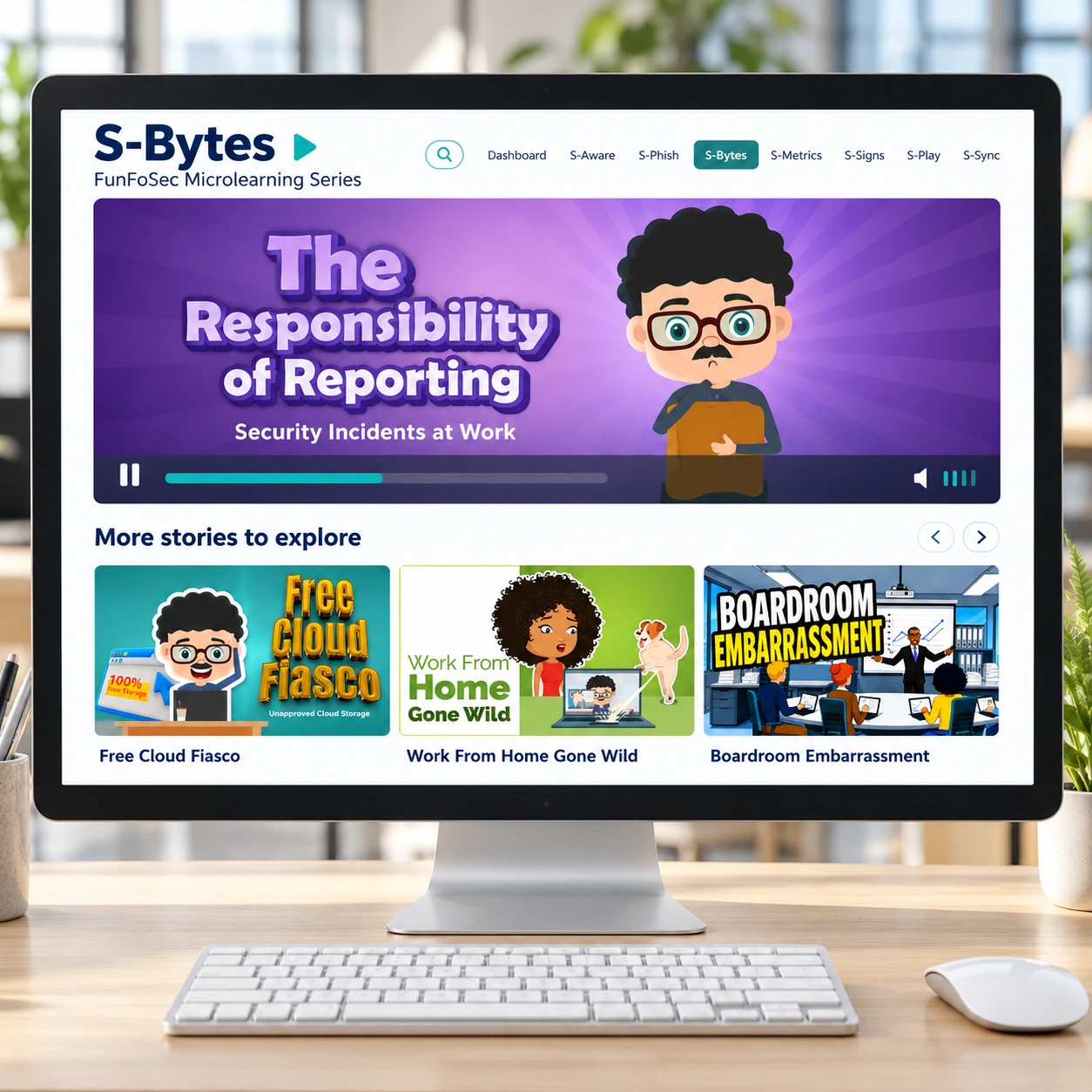 Meet S-Bytes FunFoSec microlearning