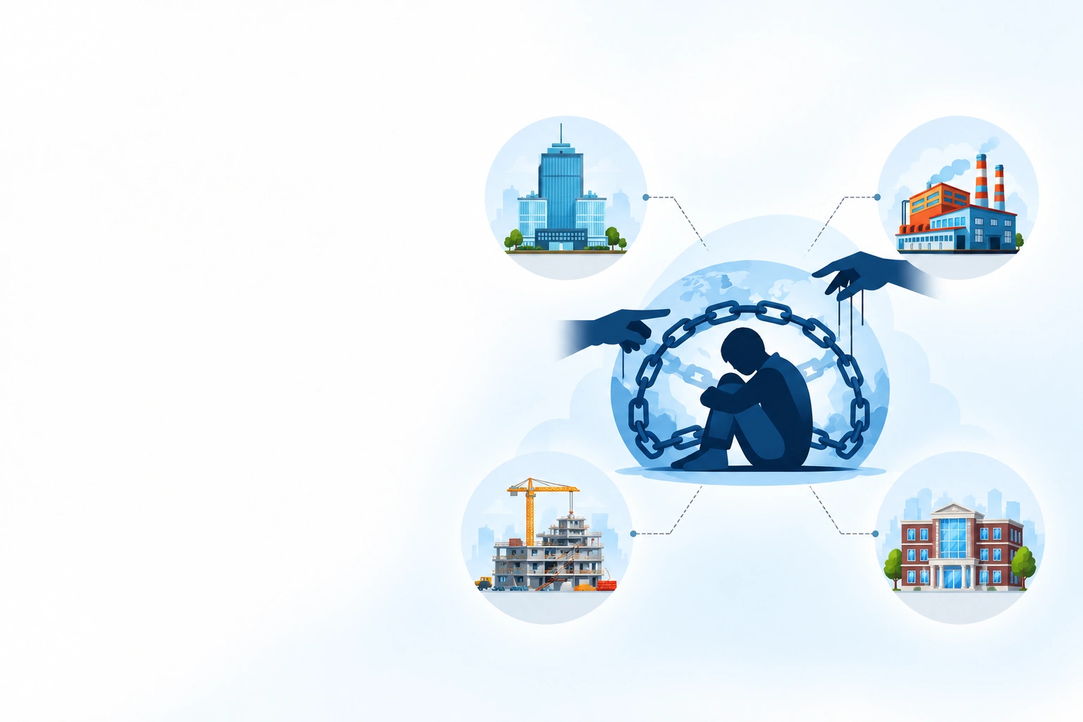 Modern slavery risk across offices, factories, construction sites and public buildings