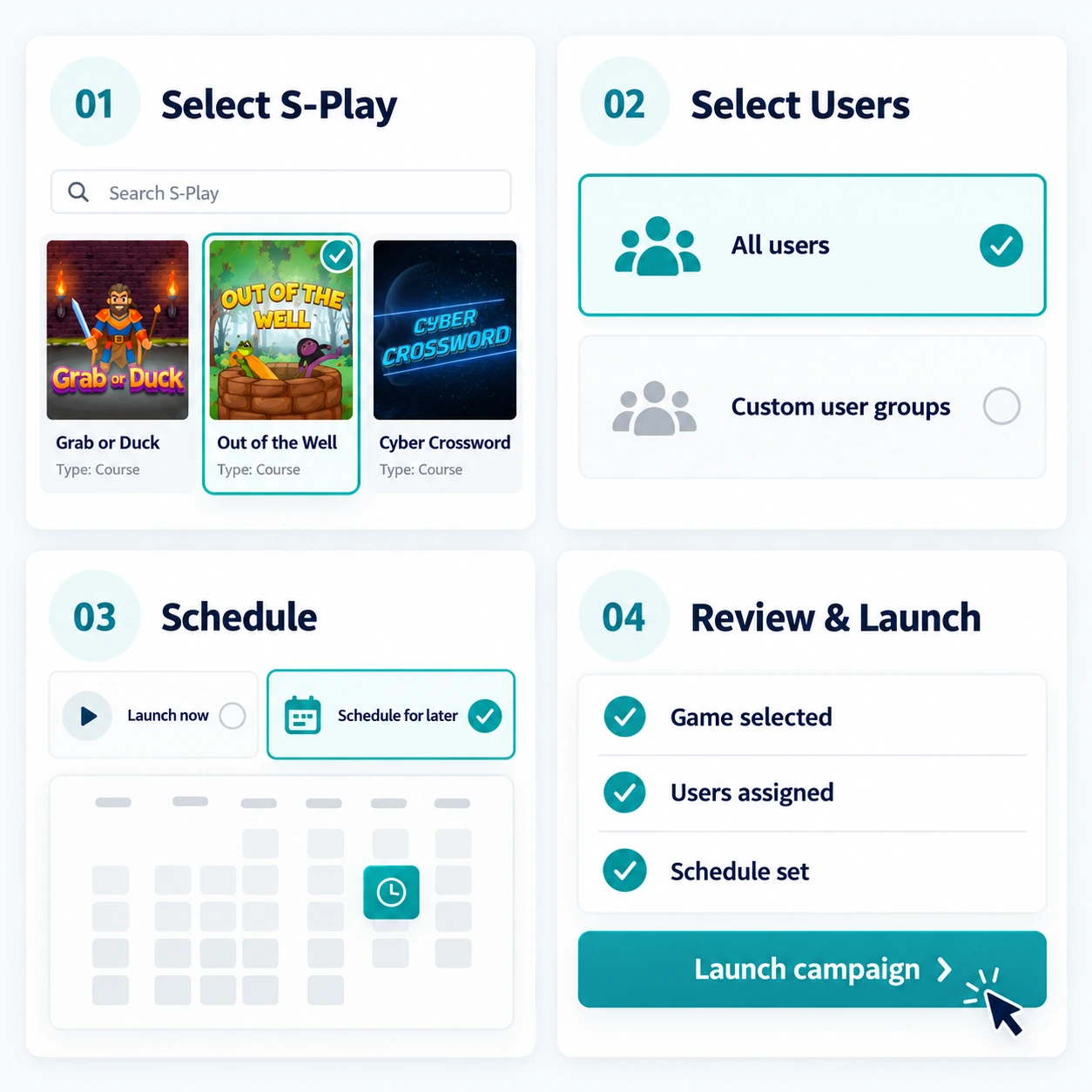 Launch gamified security awareness in four steps