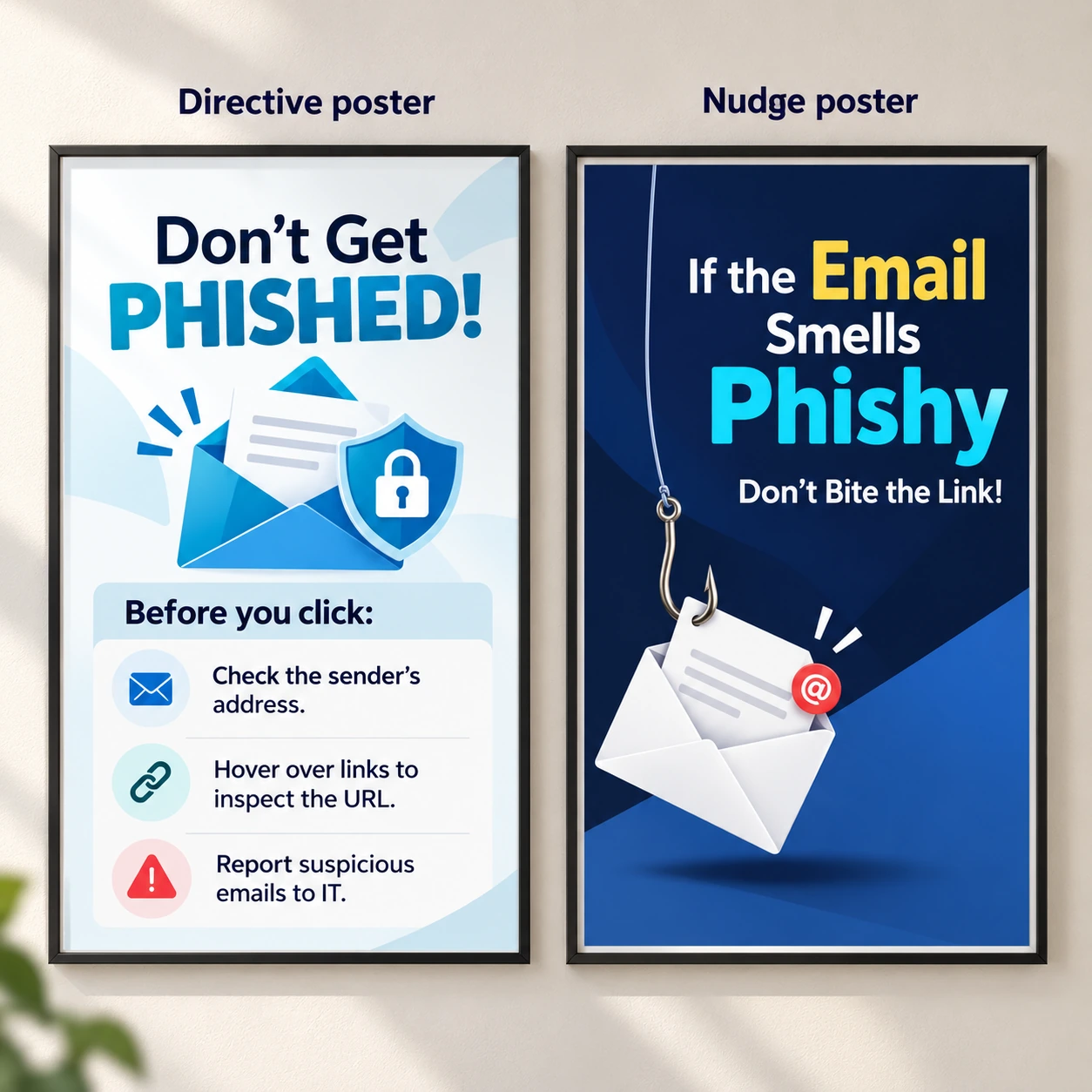 S-Signs directive posters and behavioural nudges