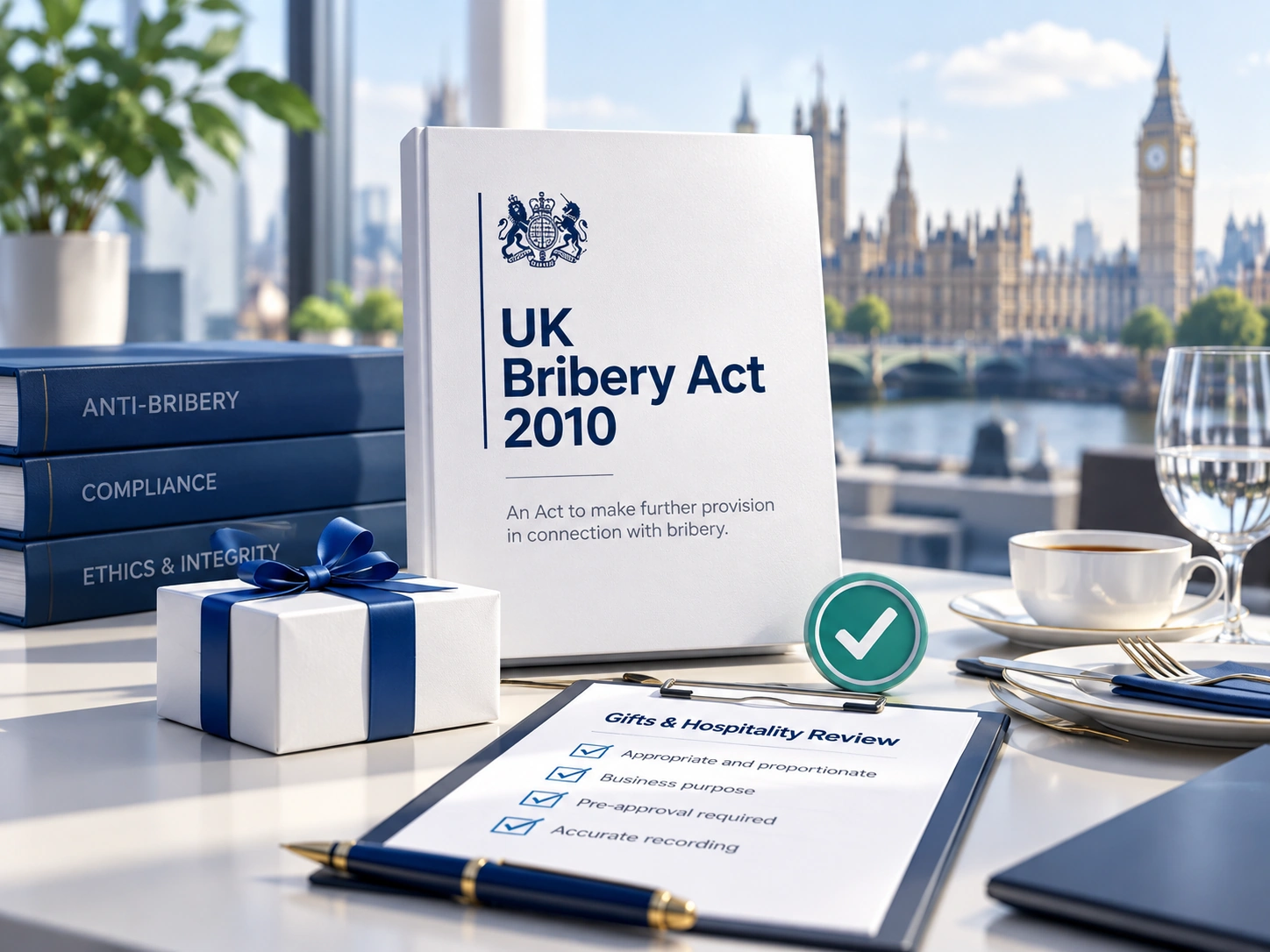 UK Bribery Act 2010 gifts and hospitality compliance