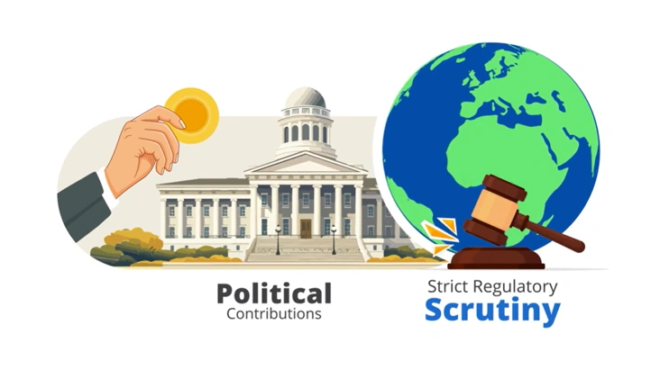 What is political donations and political contributions compliance training
