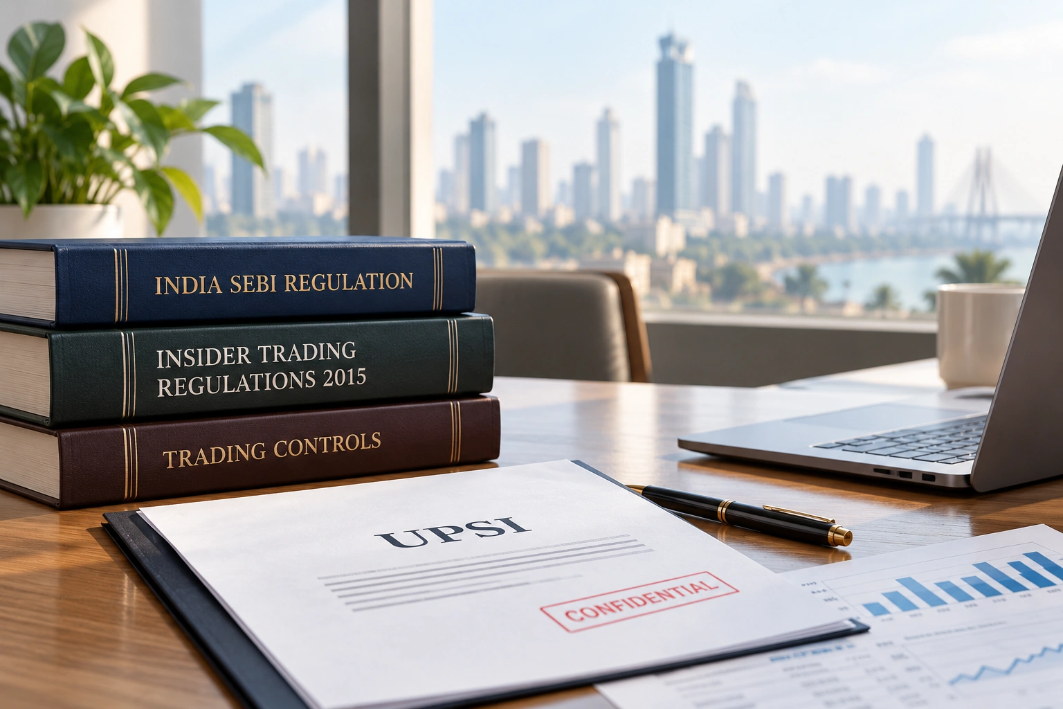 India SEBI insider trading regulations beside a confidential UPSI file