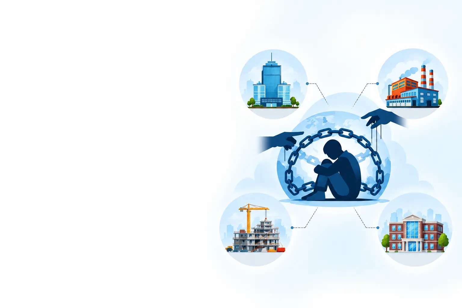 Modern slavery risk across offices, factories, construction sites and public buildings